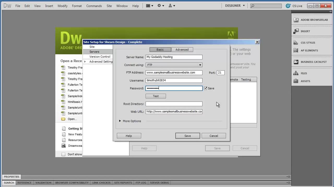 Uploading (Publishing) Your Website Using Dreamweaver? - YouTube