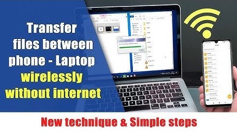 How To Transfer 📂 Files Between Phone Laptop Wirelessly Without Internet 😲