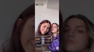 Olivia and Megan-LIVE on TikTok (part 1) 28/03/2020