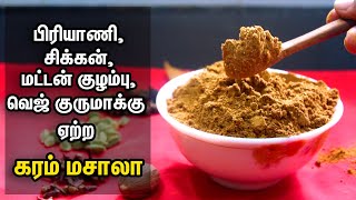 பிரியாணி,மட்டன் குழம்பு, சிக்கன் வறுவல்,வெஜ் குருமா இந்த பொடியில செஞ்சா அசத்தலான சுவையில் இருக்கும்