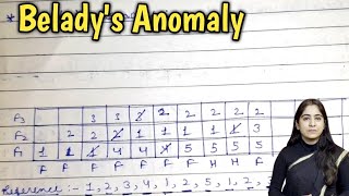 Belady's Anomaly page replacement algorithm | Operating System | Lec-52