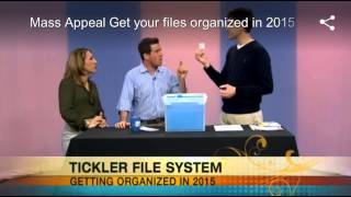 Use a "Tickler File" to Get Organized with Rick Woods, The Functional Organizer