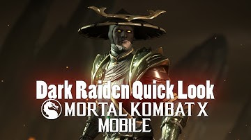 Dark Raiden Quick Look! - Mortal Kombat X Mobile Gameplay Pt 140 [V1.6] [IOS - iPad]
