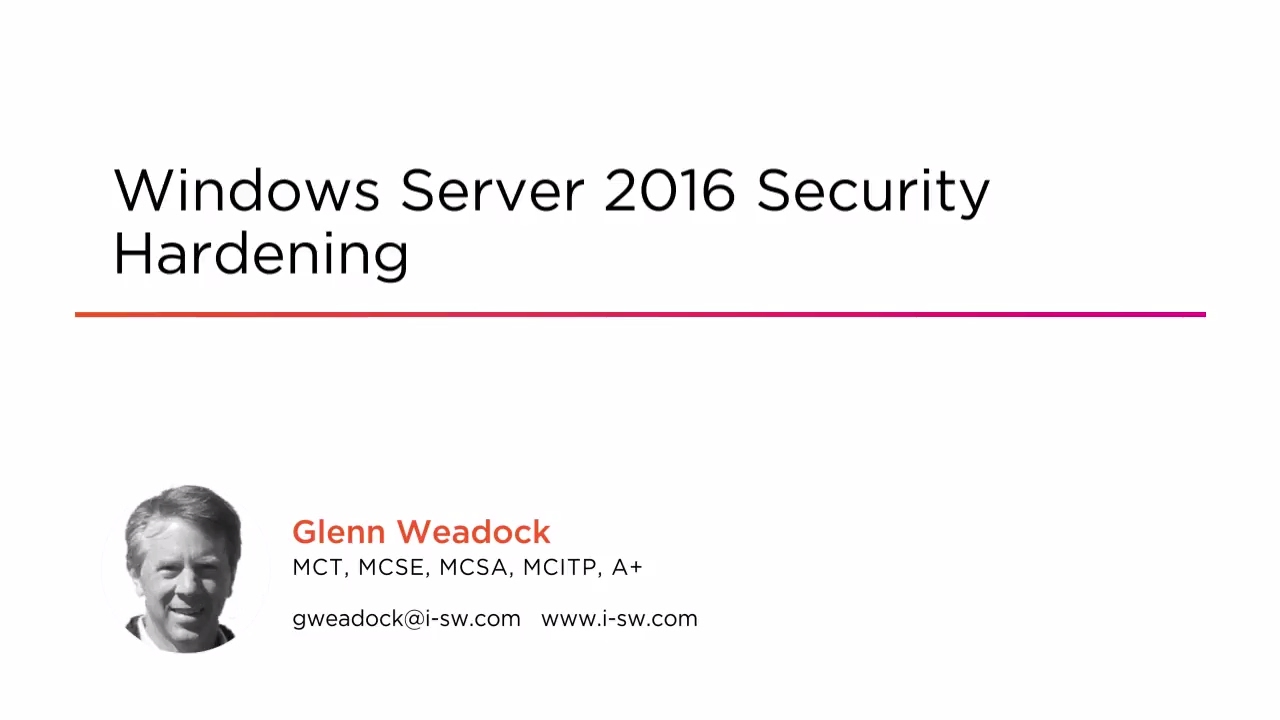 Course Preview: Windows Server 2016 Security Hardening - YouTube