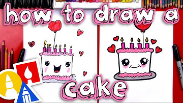How To Draw A Cute Birthday Cake