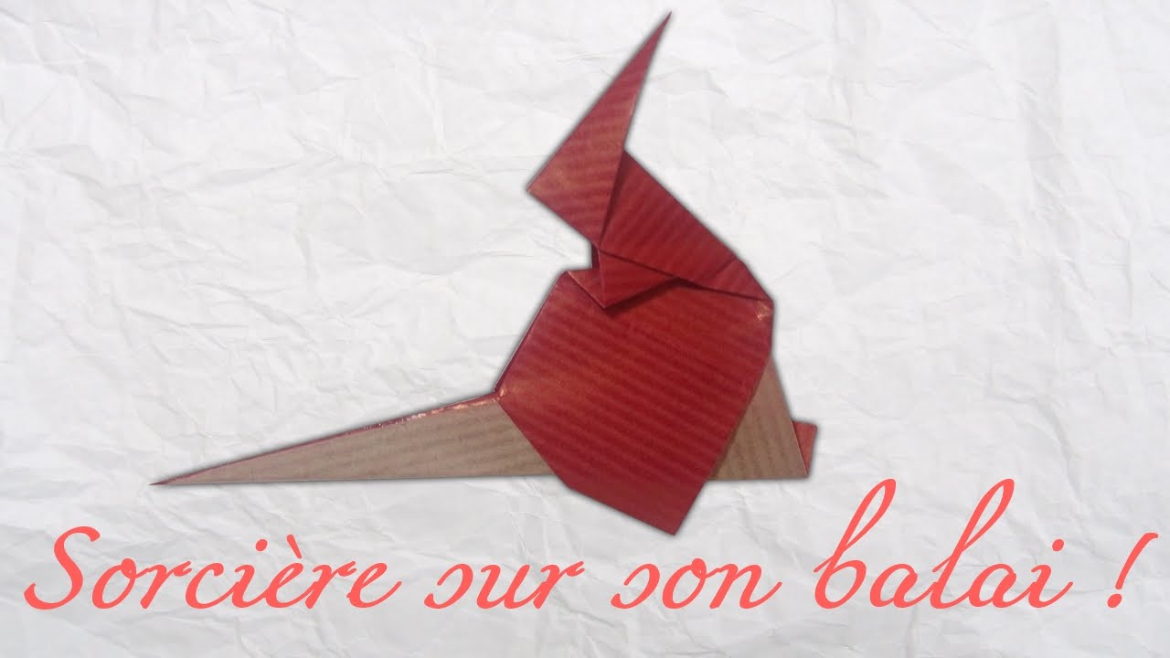 Origami une sorcière en papier Tutoriel YouTube