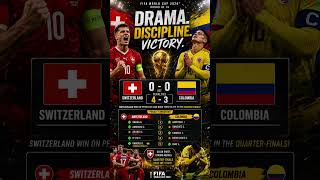 Switzerland vs Colombia 0-0 (4-3 Pens) | Switzerland Reach Quarter-Finals | FIFA World Cup 2026
