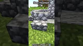 Cool Fountain You Can Build Fast ☠#minecraft #minecraftshorts #shorts