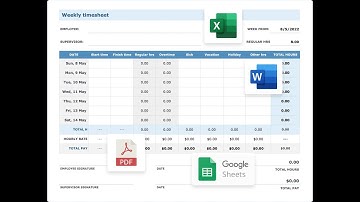 Weekly timesheet template - My Hours