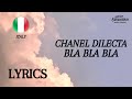 Lyrics  testo  chanel dilecta  bla bla bla  junior eurovision 2022  italy
