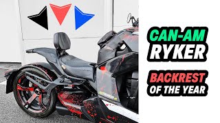 Unboxing, Review, and Installation  Quick Detach Backrest for the CANAM RYKER by MartinTheVlogger