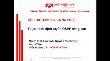 Bài thực hành chương VII (2): Cấu hình định tuyến OSPF nâng cao