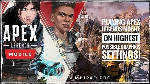 Playing Apex Legends Mobile with highest graphics setting "original" on the M1 iPad Pro!