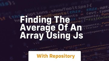 finding the average of an array using js