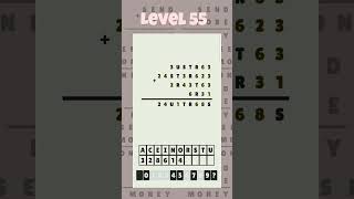 Famous Level 55 - Cryptarithm: android game math  #cryptarithm Wealth