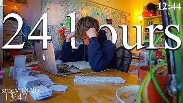 LIVE-SPECIAL | 24-HOUR study with me (Part.2) 📚⛈️ rain sounds & pomodoro timer 60 & 10