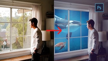 underwater window manipulation effect - photoshop tutorial