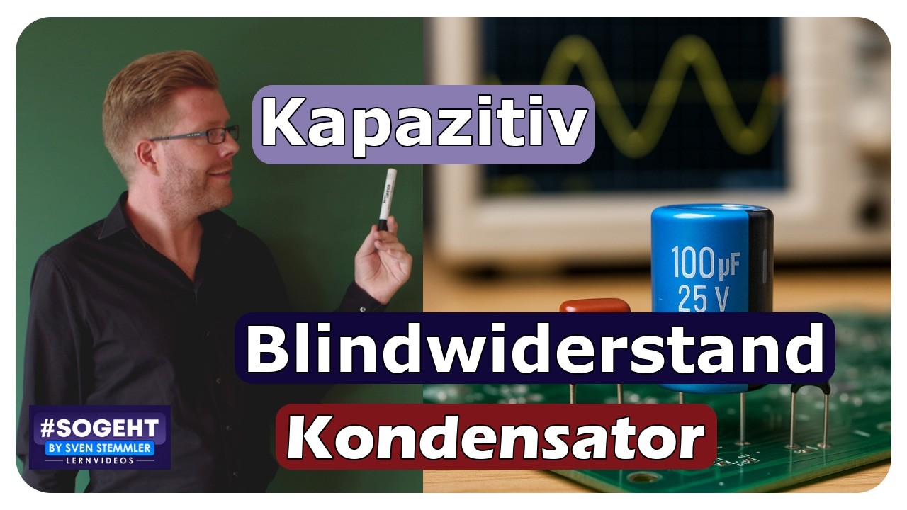 Vorschaubild zum Lernvideo "Warum eilt beim Kondensator der Strom voraus? ⚡🔋"