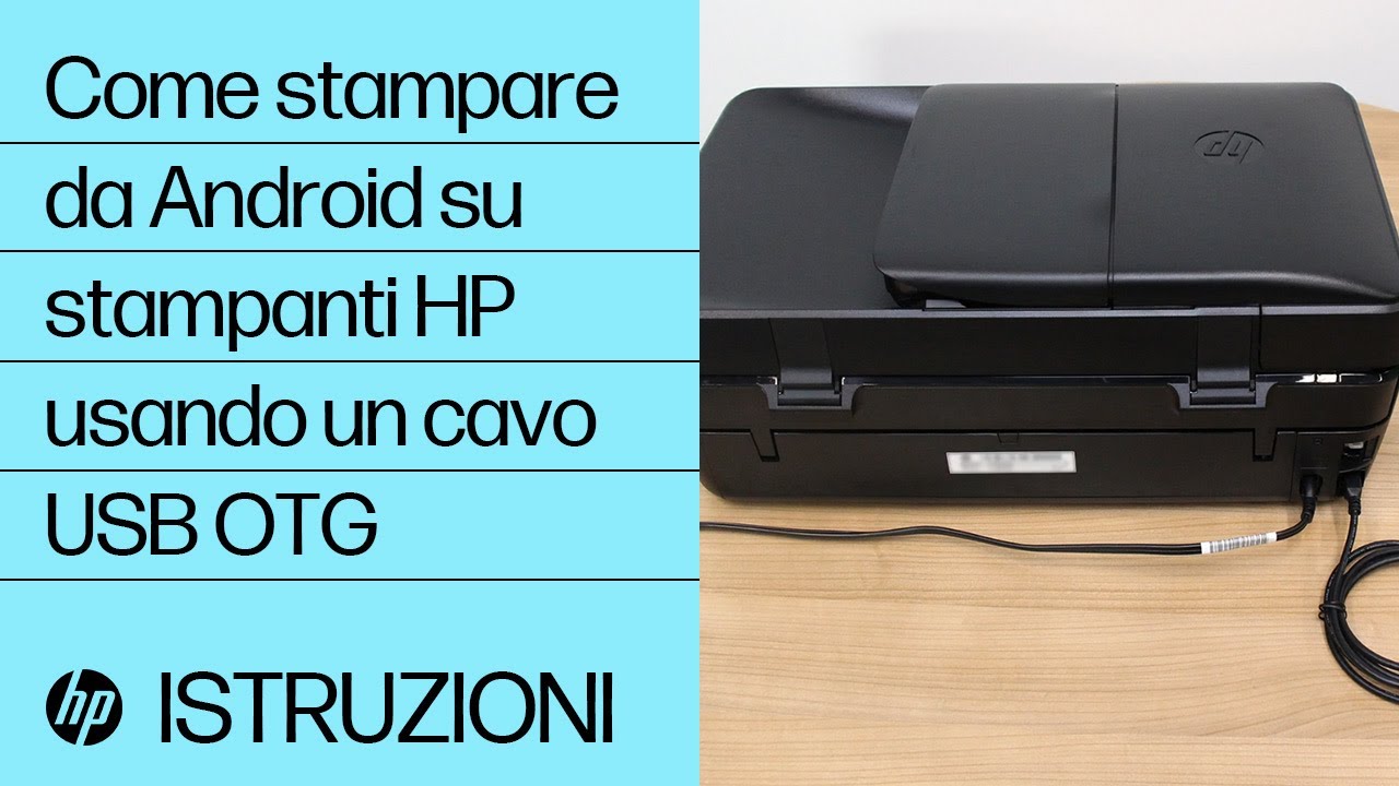Come stampare da Android su stampanti HP usando un cavo USB OTG |  @HPSupport - YouTube