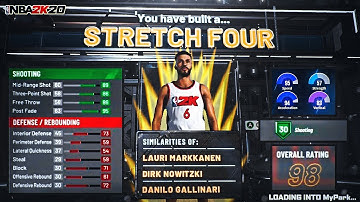 NBA 2K20 BEST STRETCH BIG BUILD! ATTRIBUTES, BADGES! MYPLAYER BUILDER MAKES THIS BUILD OP!
