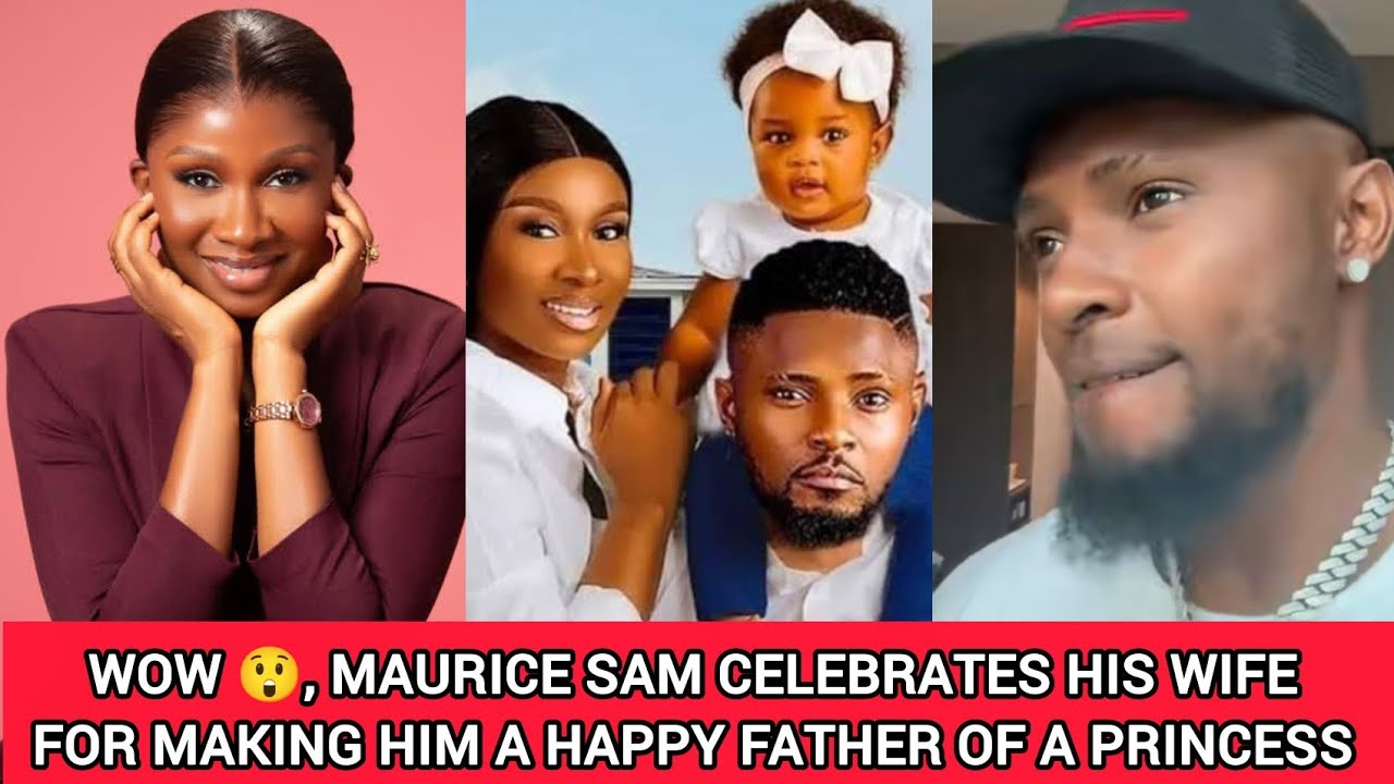 🔥😱wow 😲 Maurice Sam celebrates his wife Sonia Uche for making him a father 