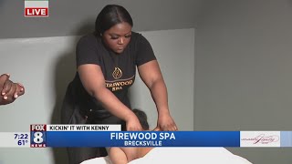 Kenny steps into world of pampering & self-care at Firewood Spa