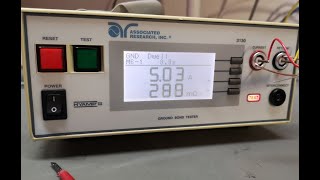 Associated Research Ground Bond Tester 30A 510mOhm type 3130 teardown test