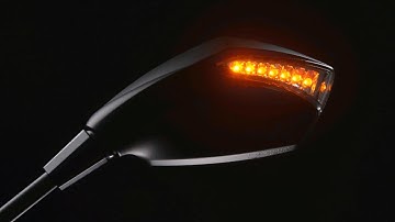 Fist LED Motorcycle mirror turn signal, driving light, in the daylight, at night, in total darkness