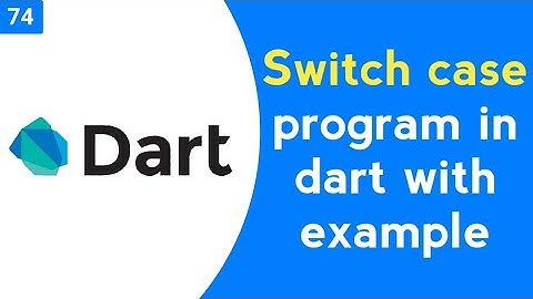 How do you write a switch case program | Switch case program in dart with example | Dart Code