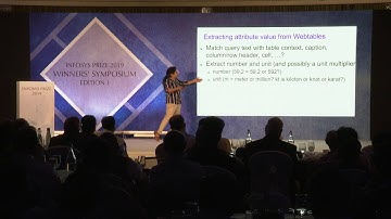Statistical Machine Learning for Information Extraction from Unstructured Data – Sunita Sarawagi