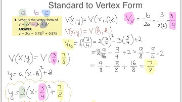 Algebra 2 Honors  4.2  Graphing Quadratic Functions in Standard Form