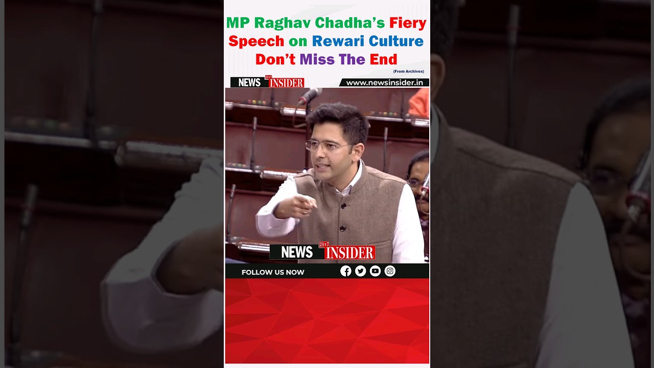 MP- Raghav Chadha's fiery speech on Rewari Culture 