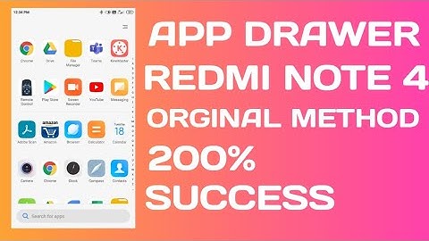 App Drawer on Redmi Note 4