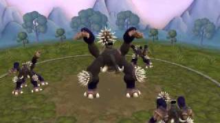 random ugly creature dancing