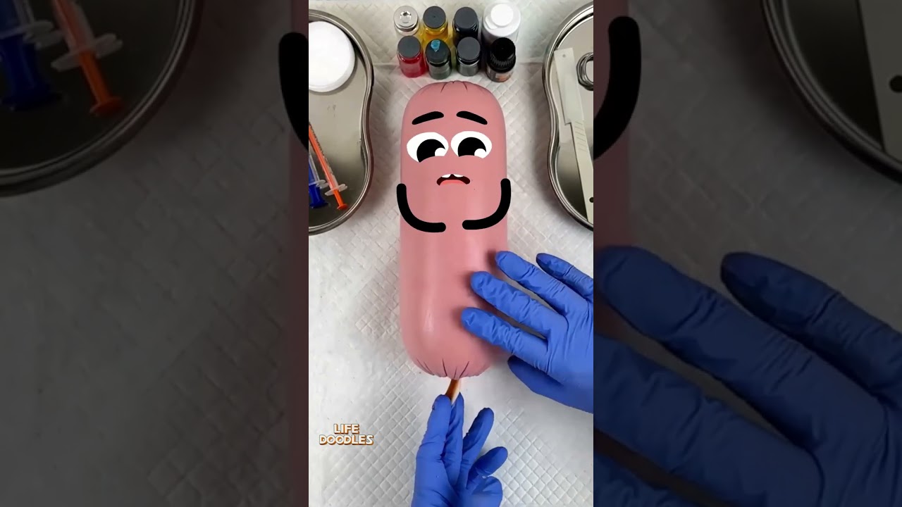 Life Doodles | Operation on sausage with worms 😂 #lifedoodles #shorts #animation #cartoon