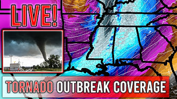 LIVE - MAJOR Tornado Outbreak Coverage - Very Large Tornadoes Possible - Live Weather Channel