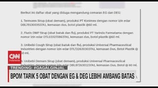 Ini 5 Merk Obat Dengan EG & DEG Lebih Ambang Batas