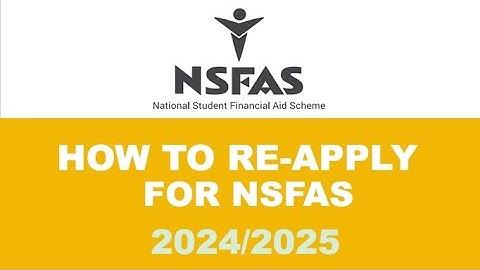 How to Reapply for NSFAS | MUST WATCH full Video for 2025