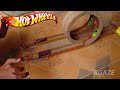 Membuat Lintasan Hotwheels Double Loop & Pelontar Dari Kardus # DIY Hotwheels Track From Cardboard