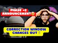 Delhi University - Correction window out &amp; Phase -2 Annoucement 🤯#delhiuniversity #cuet