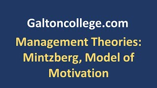 Management Theories| Mintzberg Model on Motivation