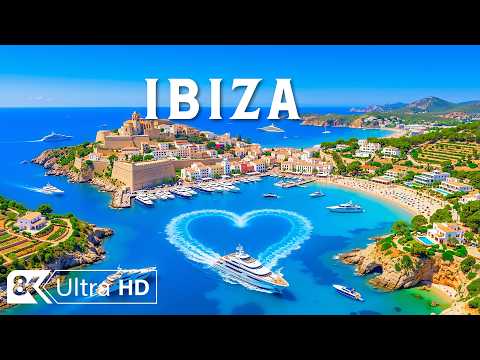 Ibiza 8K 🇪🇸 | White Sand Beaches, Crystal Waters & Luxury Island Lifestyle