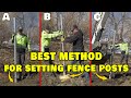 Fence Foam vs Dry Pack vs Wet Set | We compare methods to see which is best for fence posts