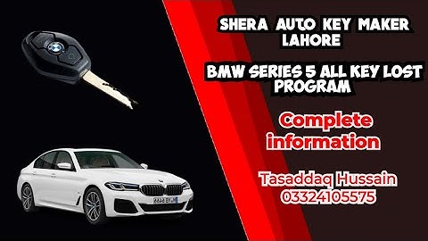BMW 5 series All key Lost programming SHERA AUTO key maker Lahore 03324105575#programming #remote