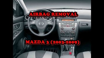 Steering wheel airbag removal MAZDA 3 (2003-2009)