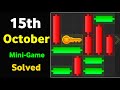 15th October Hamster kombat Daily Mini-Game ( Puzzle Solved ) in few Second