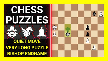 Chess Puzzles to Practice. Themes: Quiet move, Very long puzzle, Bishop endgame. Learn