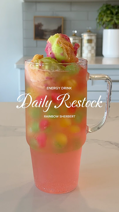 Daily Energy Drink Restock 💚⚡️💖 #asmrrestock #tumblercup #amzonmustbuy #alaninu
