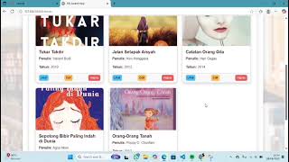 PRESENTASI PENGEMBANGAN APLIKASI KATALOG BUKU BERBASIS WEB MEGGUNAKAN FRAMEWORK  LARAVEL
