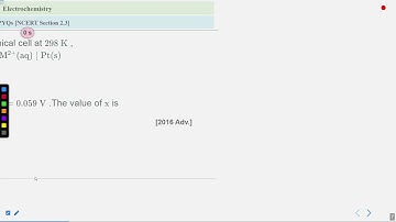 Electrochemistry JEE PYQs Part 3 #SATHEE_ENGG #swayamprabha #engineeringexams